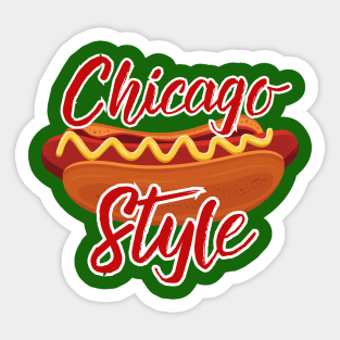 Chicago Style Hot Dog Sticker